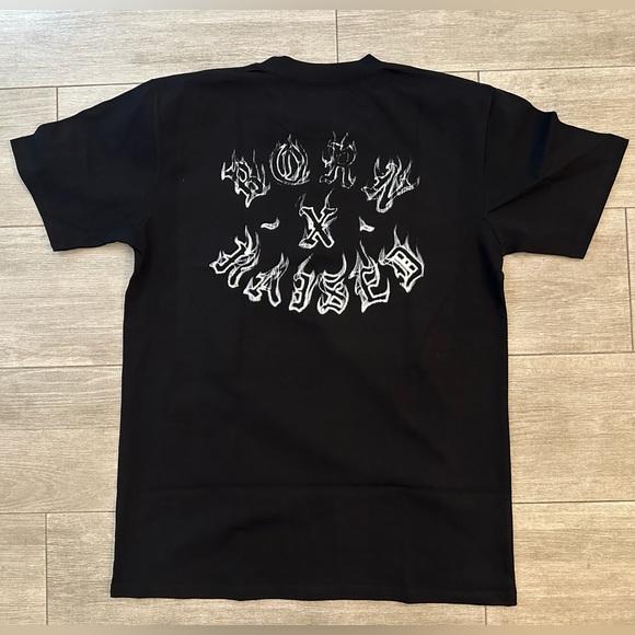 Men's BORN X RAISED Las Vegas Raiders Smoke Rocker Tee T-Shirt Black Sz L Large - Picture 5 of 8